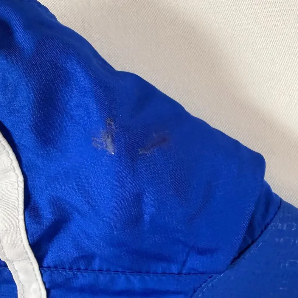 Adidas Team Performance ClimaProof Blue and White Jacket Mens Size Small